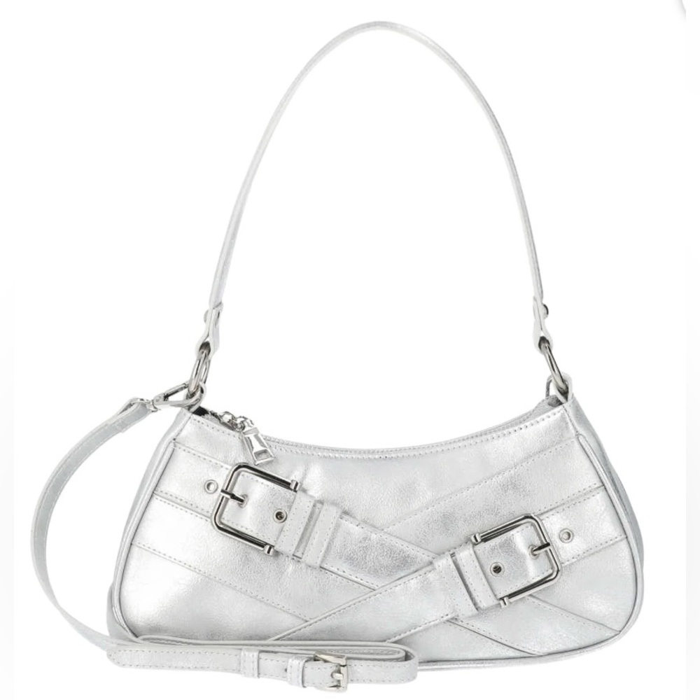 Elegant Silver Women's Shoulder Bag! NWT!